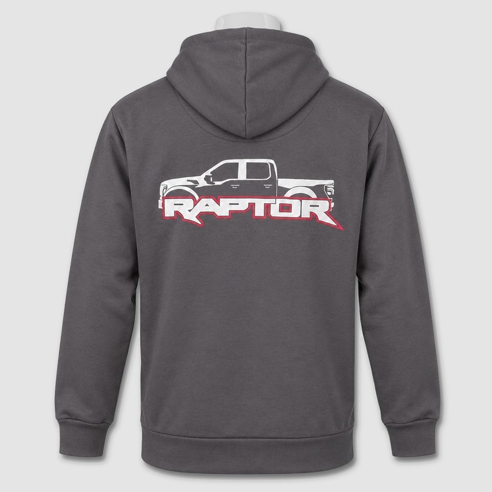 Ford Raptor Hoodie - NWT Size Large Mens Pepper Grey / Multi - #49909-M7